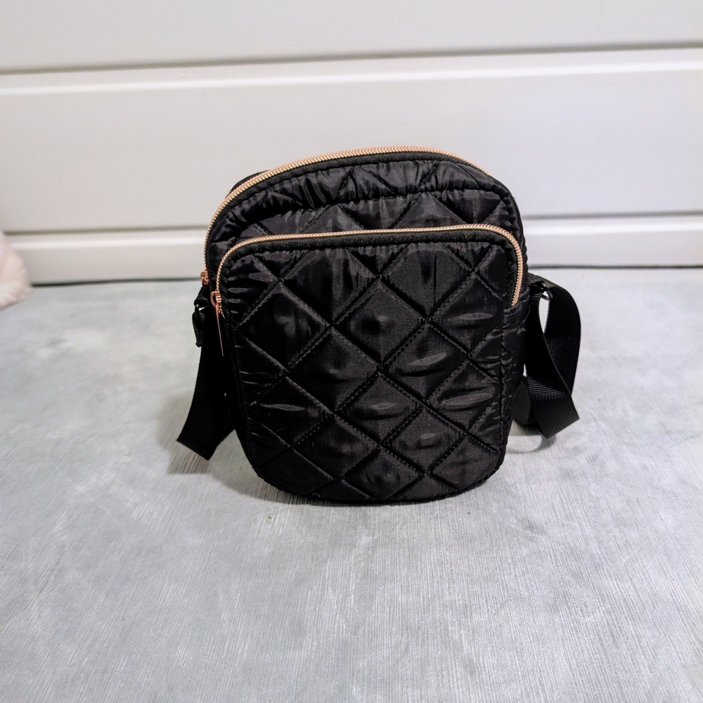 Quilted Black Crossbody Bag